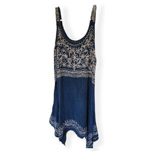Free* INDIA BOUTIQUE beautiful (jean like) stitch dress